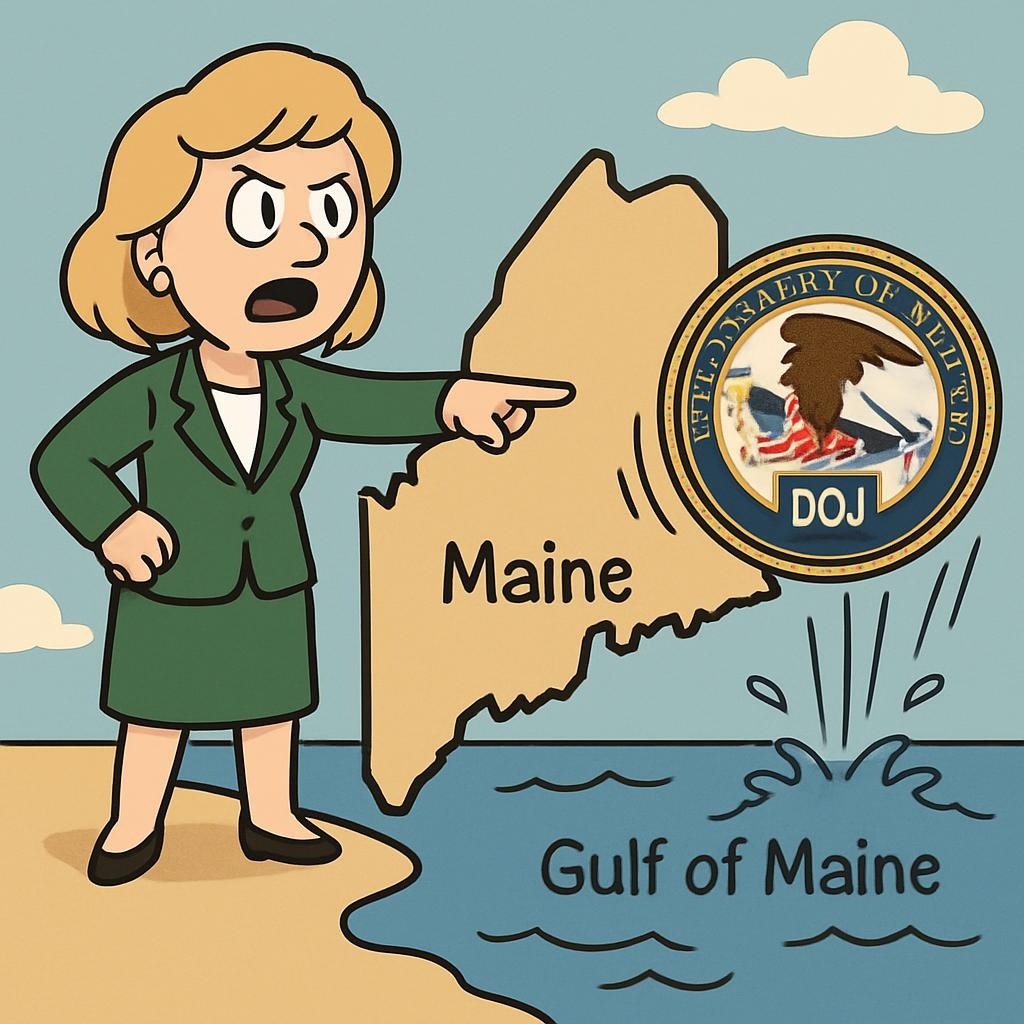 Maine Tells DOJ No